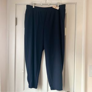 NWT LOFT Plus Navy Dress Pants - Stretch Waist - Size 16